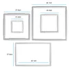 Cross Stitch Clip White Square Shape Need Assembled for Sewing 43.1*27.9CM