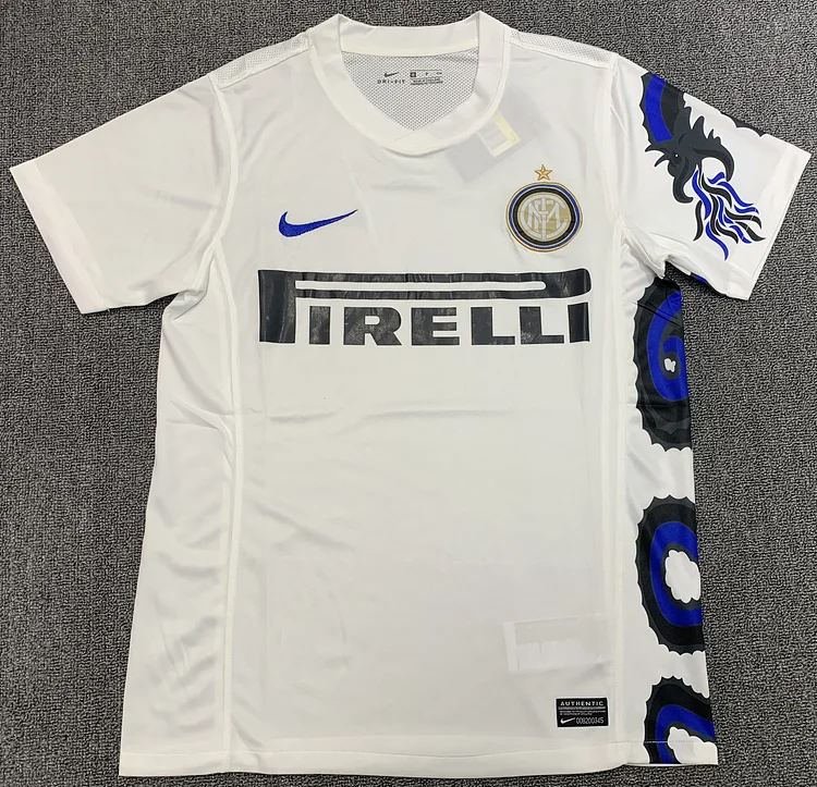 2010 Inter Milan Away White Retro Jersey