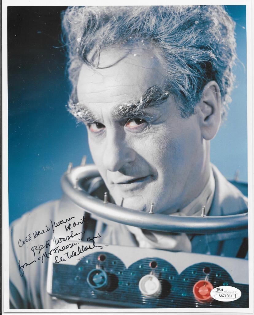 ELI WALLACH SIGNED 8X10 MR. ZE AUTOGRAPH BATMAN JSA COA