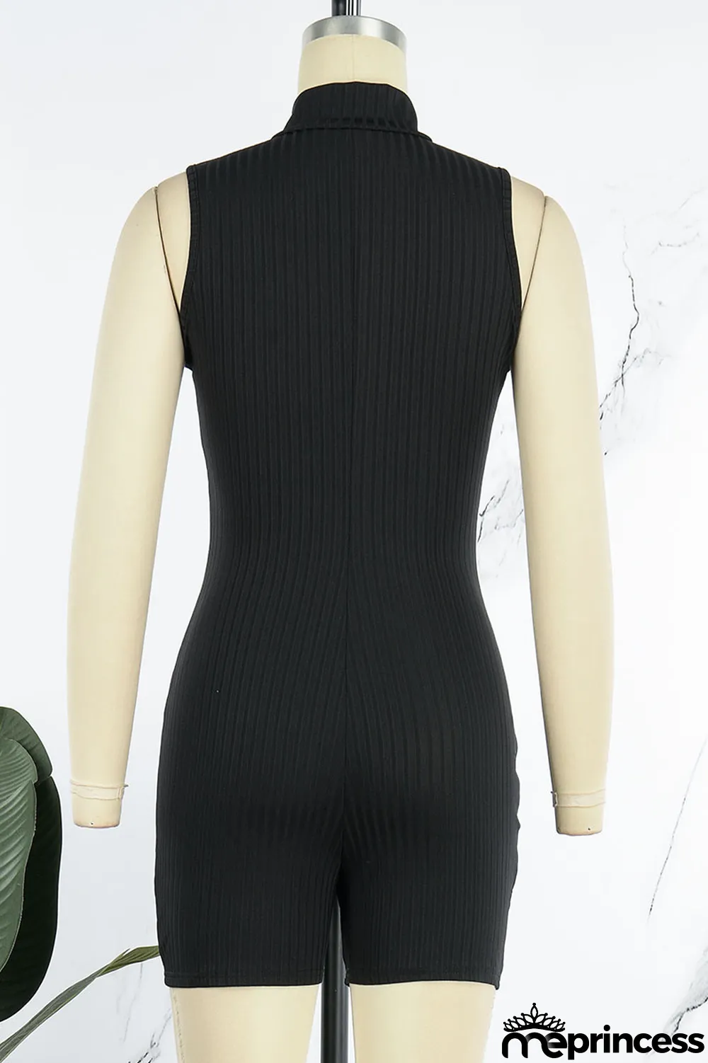 Pink Casual Solid Patchwork Zipper Collar Skinny Jumpsuits