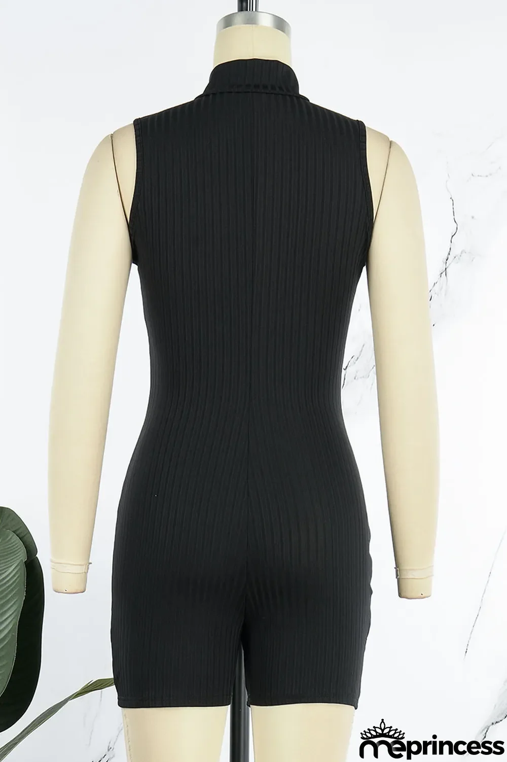 Pink Casual Solid Patchwork Zipper Collar Skinny Jumpsuits