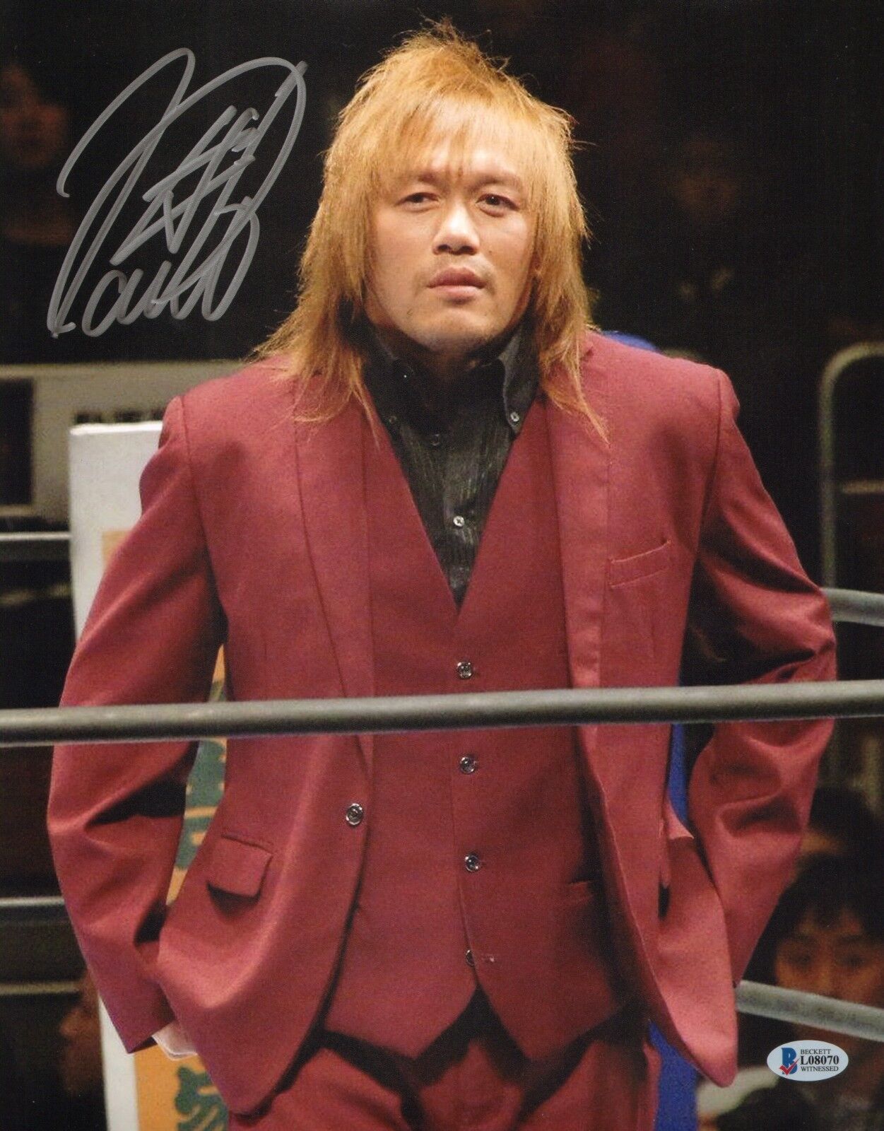 Tetsuya Naito Signed 11x14 Photo Poster painting BAS COA New Japan Pro Wrestling Autograph LIJ 6