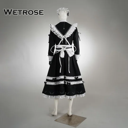 [Pre-Order] Wetrose Vtuber Nijisanji Kanae Maid Cosplay Costume にじさんじ叶メイドコスプレ