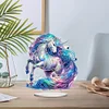 (US Local)DIY Unicorn Special Shaped Diamond Painting Tabletop Ornaments Kit Home Table Decor