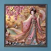 Beaut&eacute; geisha japonaise-perceuse ronde peinture diamant-40*40cm