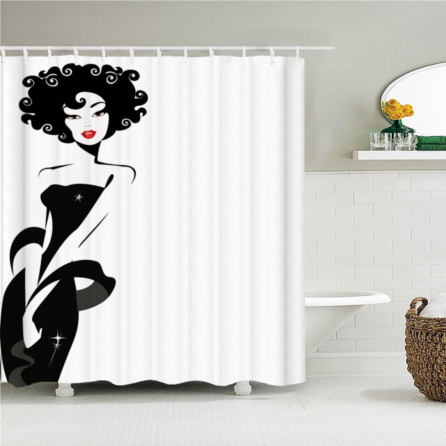

Shower Curtain – Woman Love Flowers-180*180cm, 501 Original
