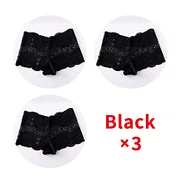 Guraa CINVIK 3Pcs Lace Panties Sexy Woman Underwear Floral Lingerie Soft Female Briefs High-Waist Breathable Panties Comfort Tangas