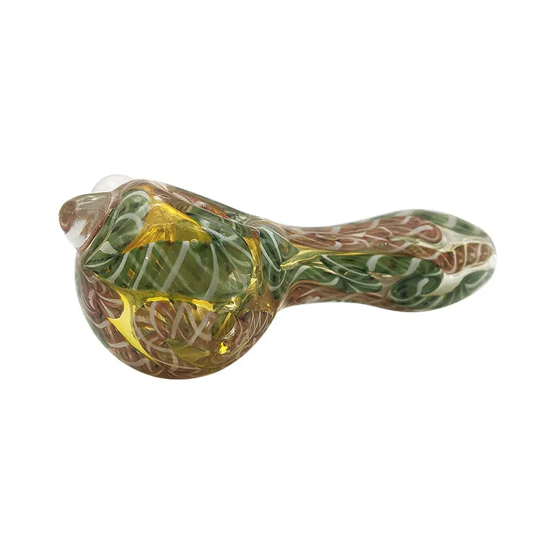 New Beautiful Colour Pipes Glass Hand Spoon