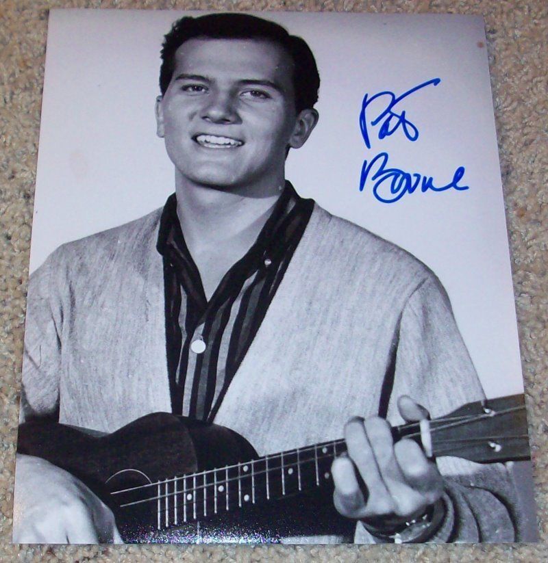 LEGEND PAT BOONE SIGNED AUTOGRAPH VINTAGE 8x10 Photo Poster painting A w/PROOF