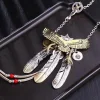 Vintage Eagle Feather Necklace