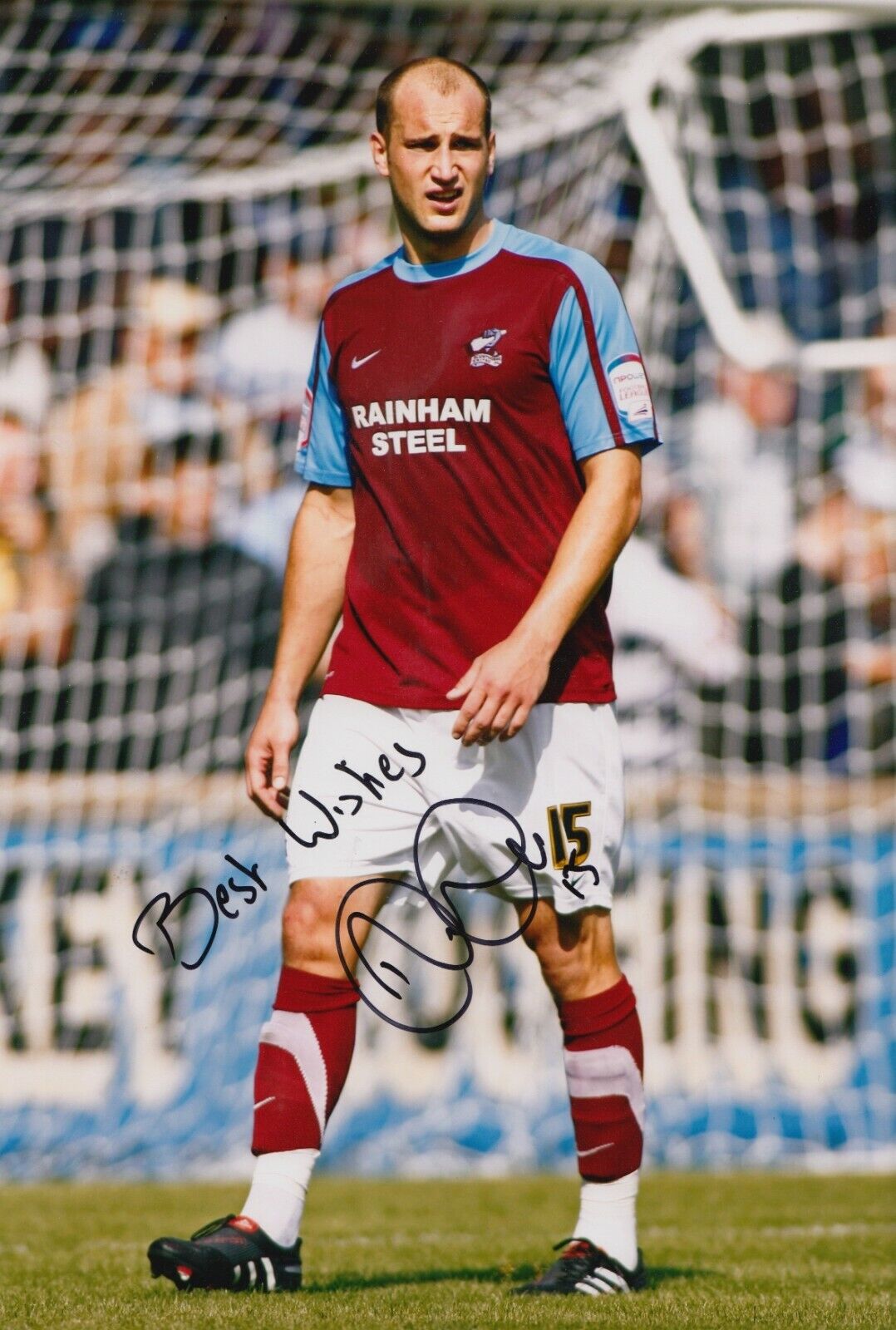 David Mirfin Hand Signed 12x8 Photo Poster painting - Scunthorpe United Autograph.