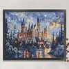 Hogwarts Castle Full Stamped Cross Stitch Kit 14CT 2-Strand Egyptian Cotton 100x80cm tapestrymarket