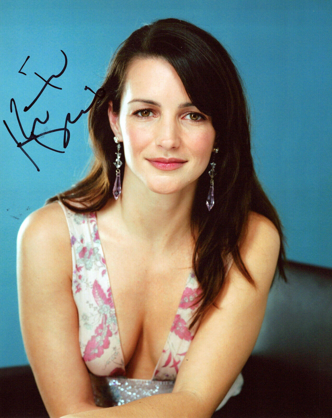 Kristin Davis glamour shot autographed Photo Poster painting signed 8x10 #22