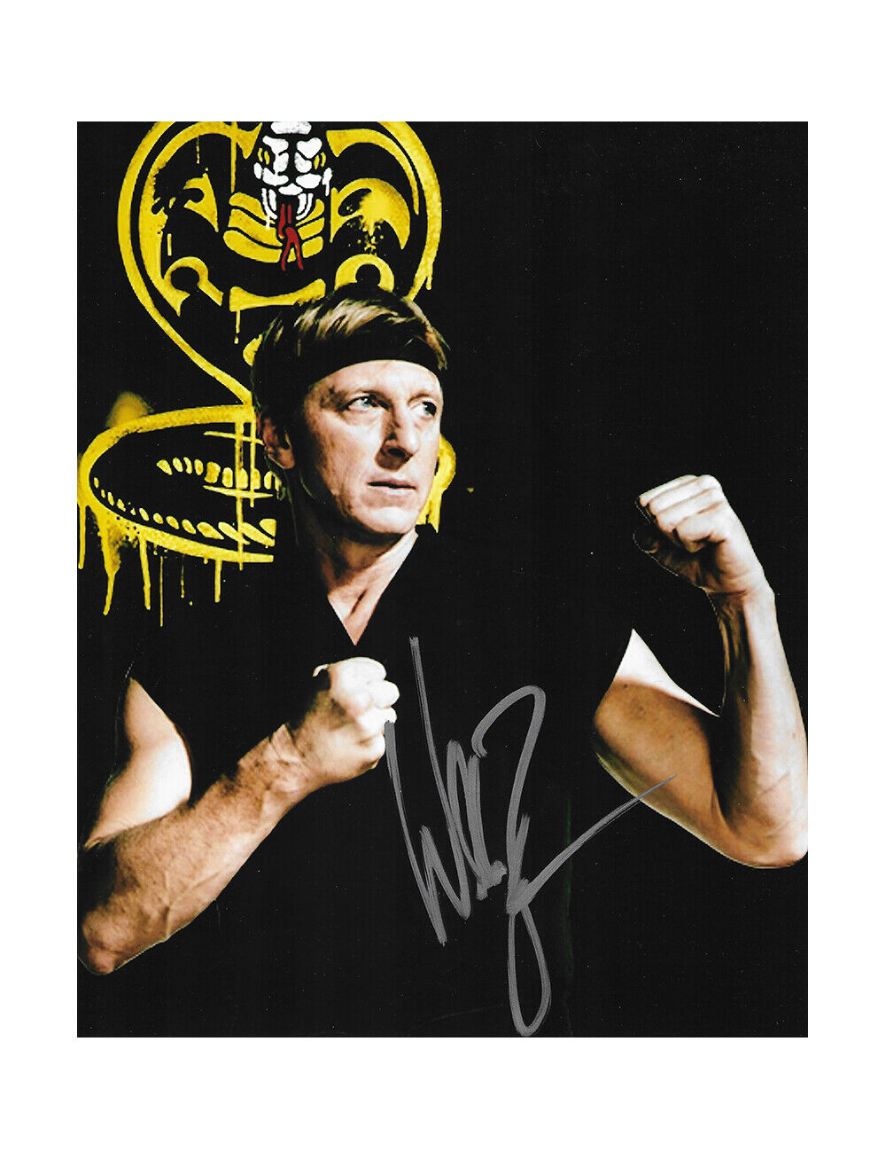 8x10 Cobra Kai Print Signed by William Zabka 100% Authentic + COA