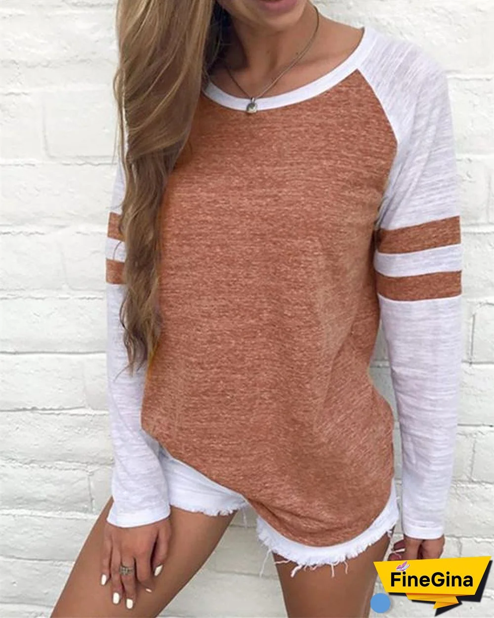 Plus Size Multi-color Tops Holiday Fall Daily Casual Blouse