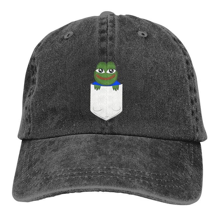 Pure Color Dad Hats Pocket Womens Hat Sun Visor Baseball Caps Pe Pe Green Frog Peaked Cap