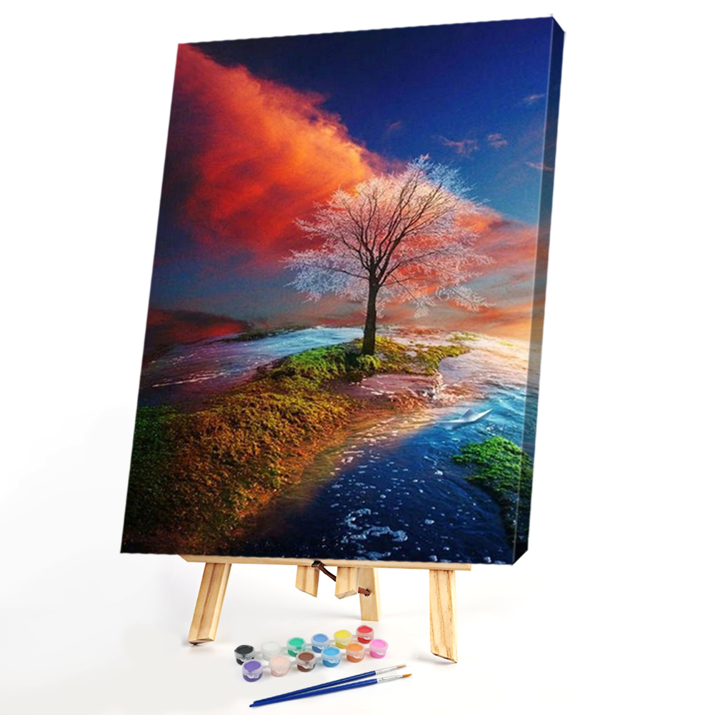 

40x50cm - Paint By Numbers Color Tree, 501 Original