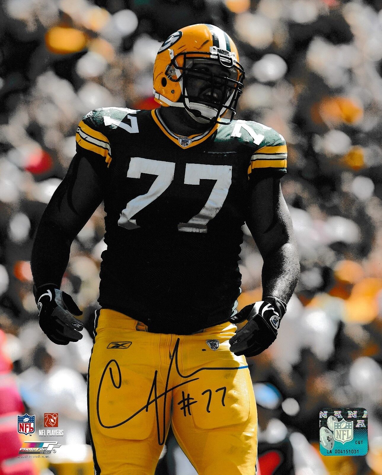 Autographed CULLEN JENKINS Green Bay Packers 8x10 Photo Poster painting w/COA