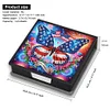 Unabh&auml;ngigkeitstag Schmetterling Leder Memo Pad Halter - 5d DIY Handwerk Aufbewahrungsbox