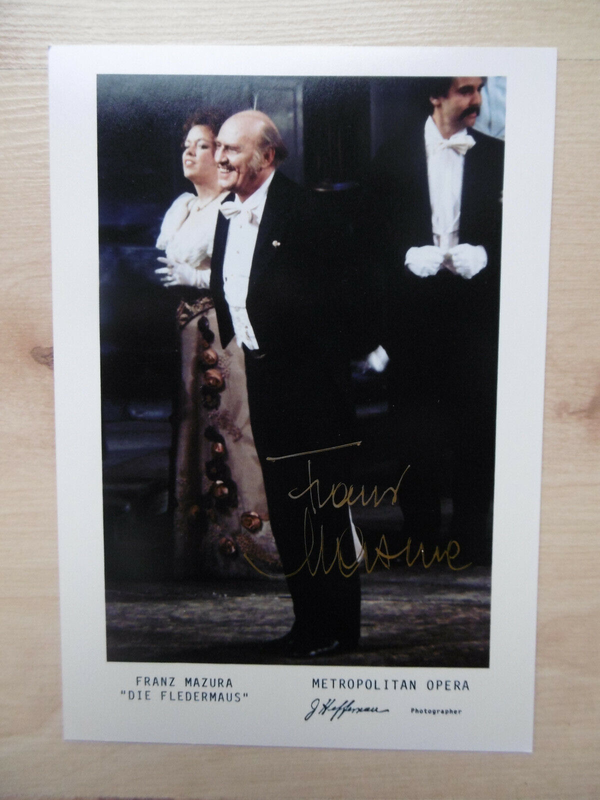 Franz Mazura Opera signed 5x7 inch Photo Poster painting autograph