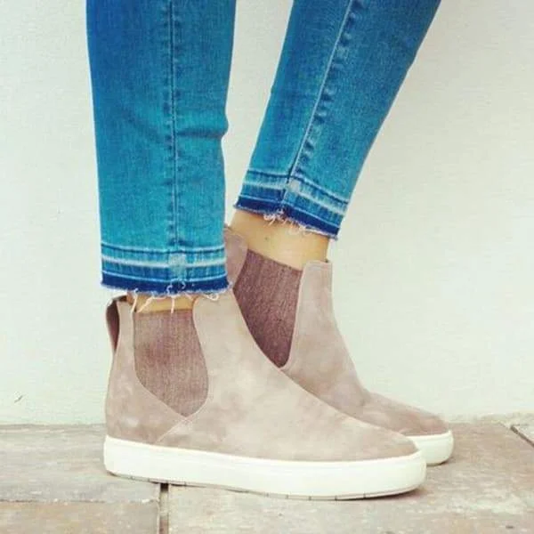 Susiecloths Casual High Top Suede Sneakers