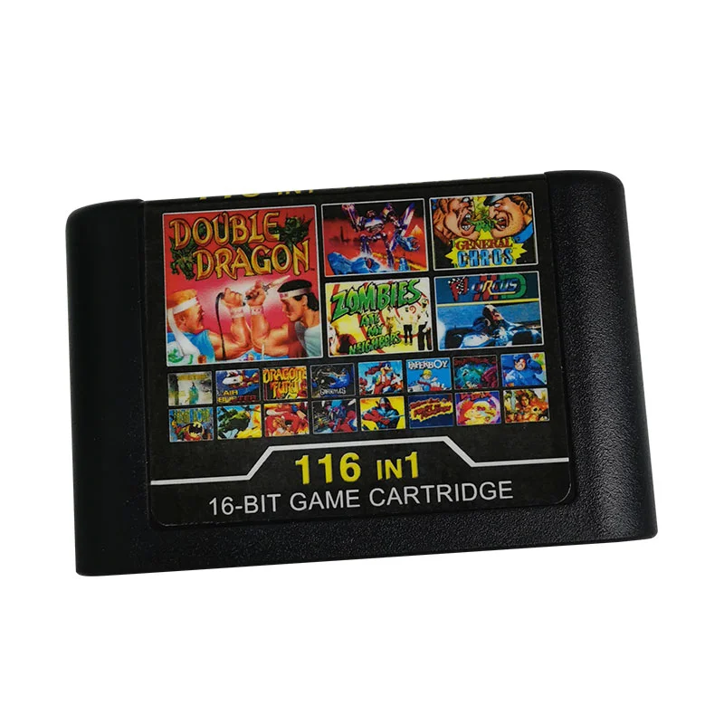 16 Bit Game Cartridge - 116 IN 1 Classic Collection Genesis/MEGA DRIVE Remix Mulit Cart - Region Free