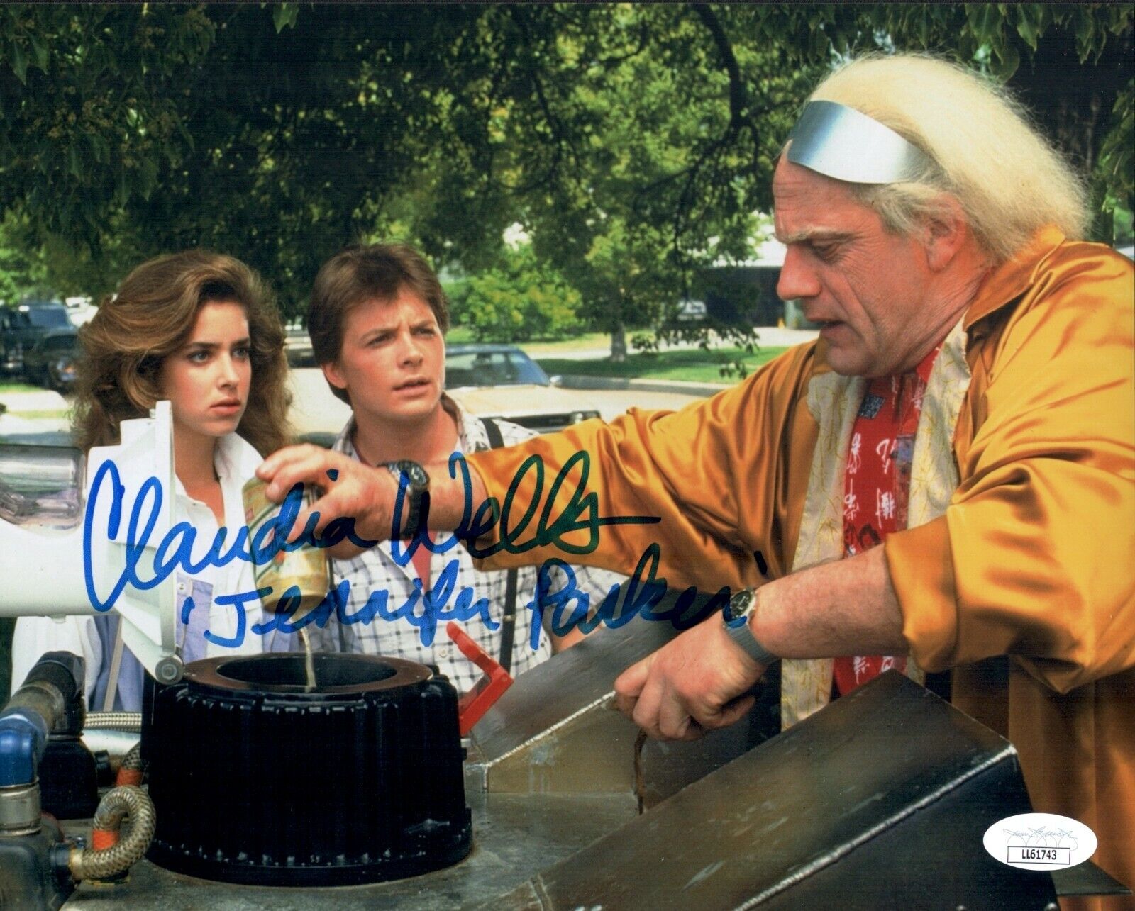 CLAUDIA WELLS Signed 8x10 Photo Poster painting BACK TO THE FUTURE Autograph JSA COA Cert