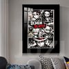 Black & White Manga Slice Art Decorative Painting - Demon Slayer: Kimetsu No Yaiba Decorative Painting - JuZi Studio