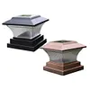 Solar Power LED Pillar Lamp Outdoor Garden Fence Lamp Yard Post Cap Lights