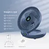 Foldable Air Cooler Wireless Fan Personal Fan for Home (white rechargeable A)