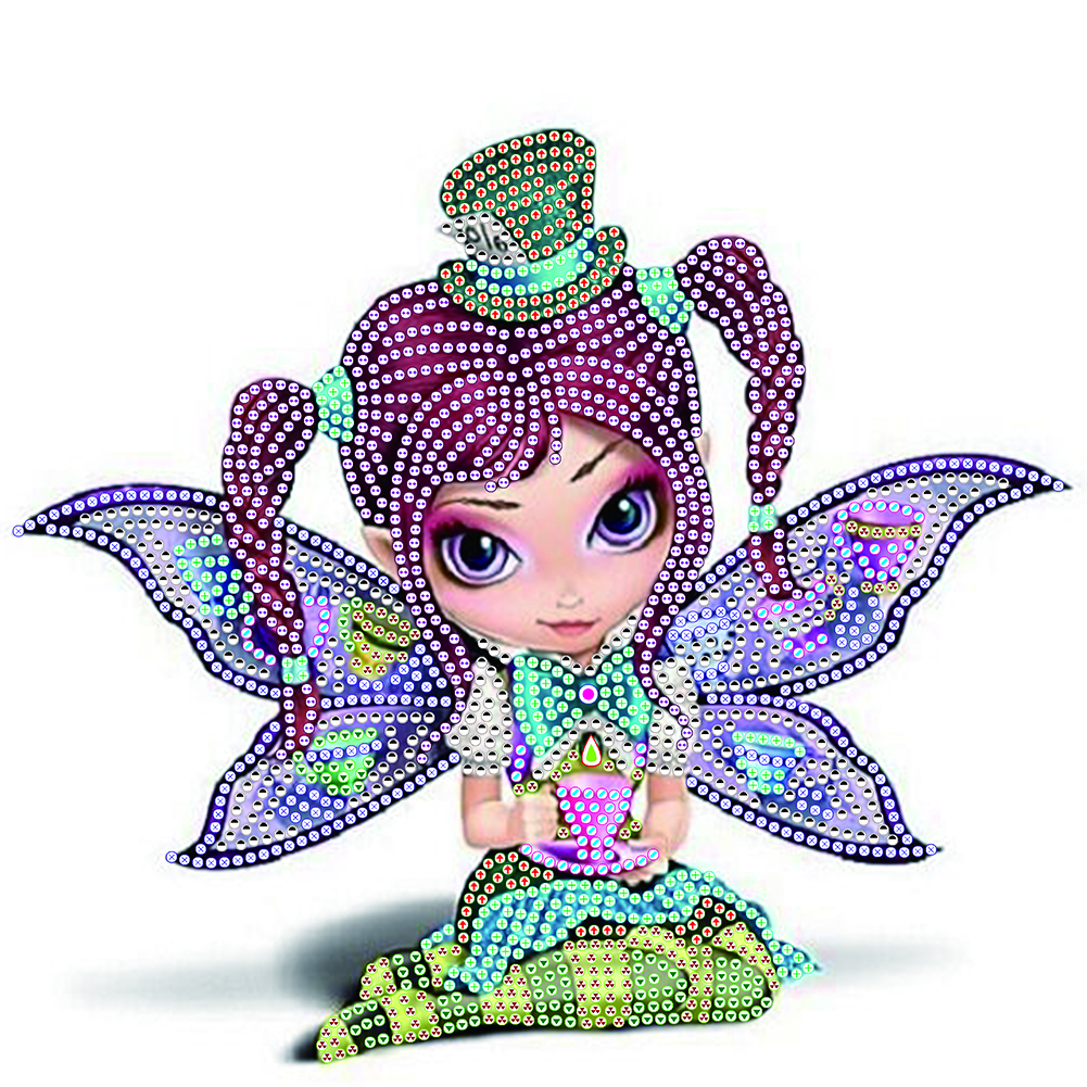 

Flower Fairy - Special Shaped Diamond Painting - 30*30CM, 501 Original