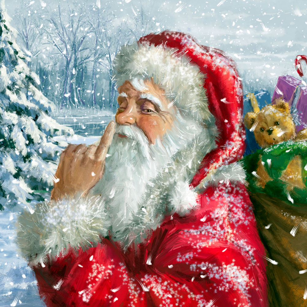 

Santa Claus - Round Drill Diamond Painting - 30*30CM, 501 Original
