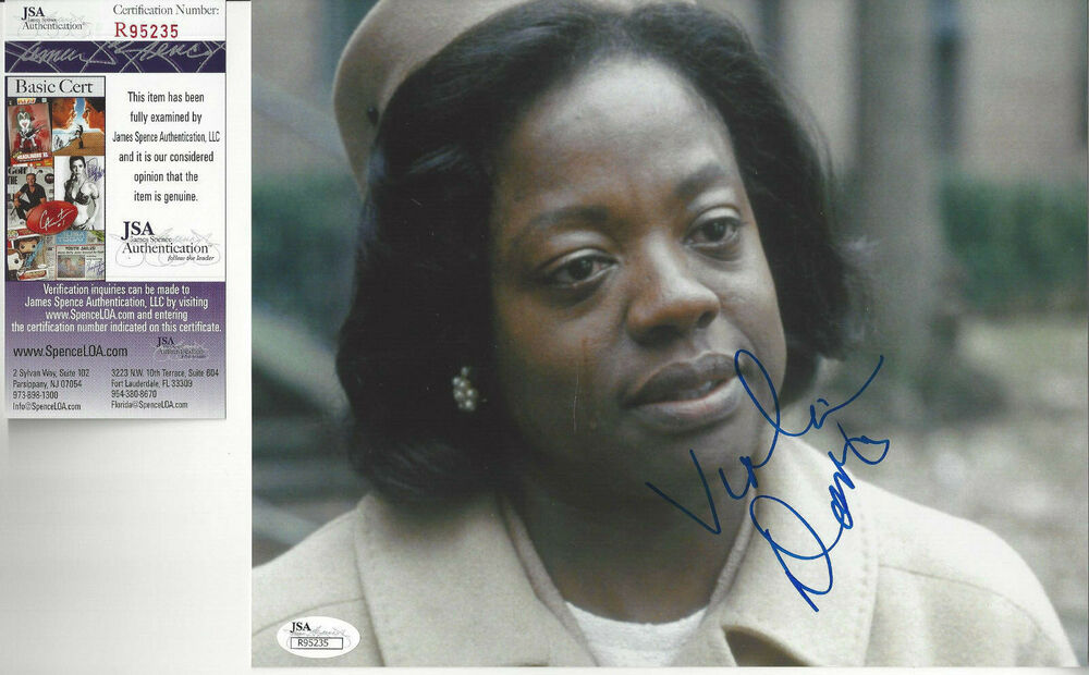 The Help Viola Davis  autographed 8x10 color  Photo Poster painting JSA Certified