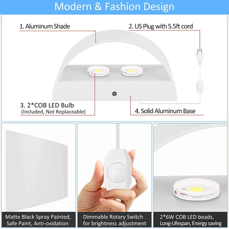 LIGHTESS Motion Sensor Ceiling Light Battery Operated LED Ceiling