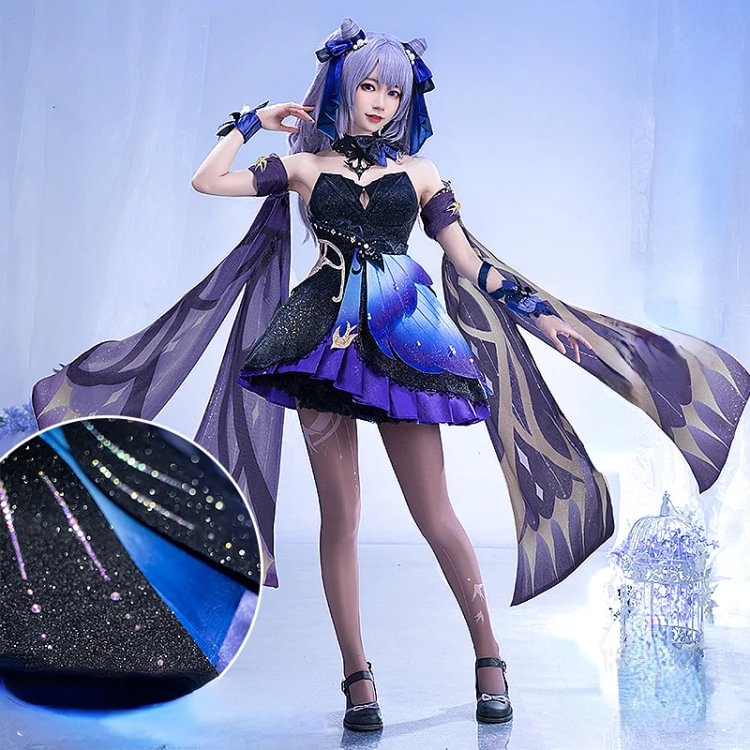 GI Keqing Buterfly Cosplay Costume SP17635