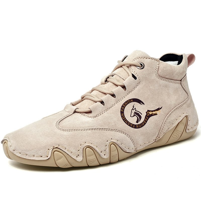 Men's High Top British Style Leather Octopus Martin Shoes