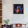 5D diy volle runde Bohrer Diamantmalerei leuchtende Eule Kit Heimdekoration 50x50cm