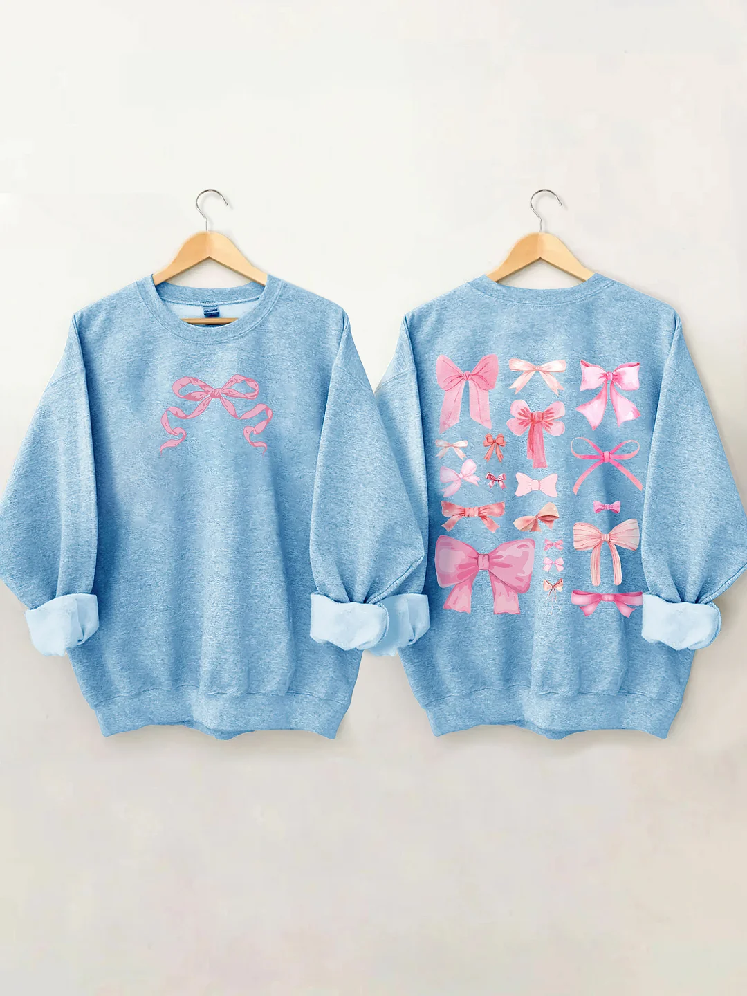 Coquette Pink Bow Y2K Sweatshirt