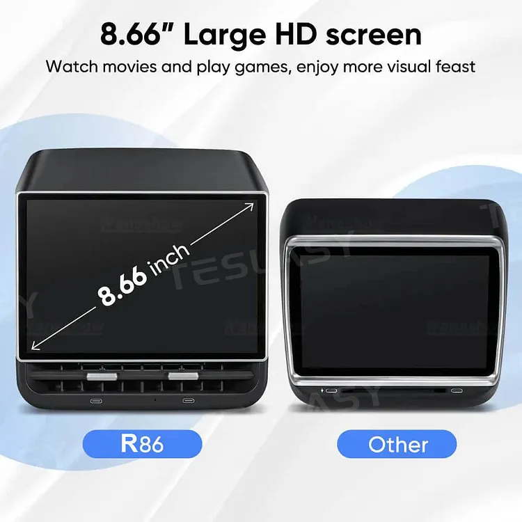 Teslasy T86 Android Rear Entertainment Screen - Advanced 8.66