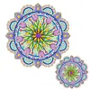 DIY Mandala Diamond Painting Refrigerator Magnet 360 Rotating Diamond Art Magnetic Refrigerator Sticker Double-Layer Rhinestone Refrigerators Stickers for Home Wall Kitchen Decoration