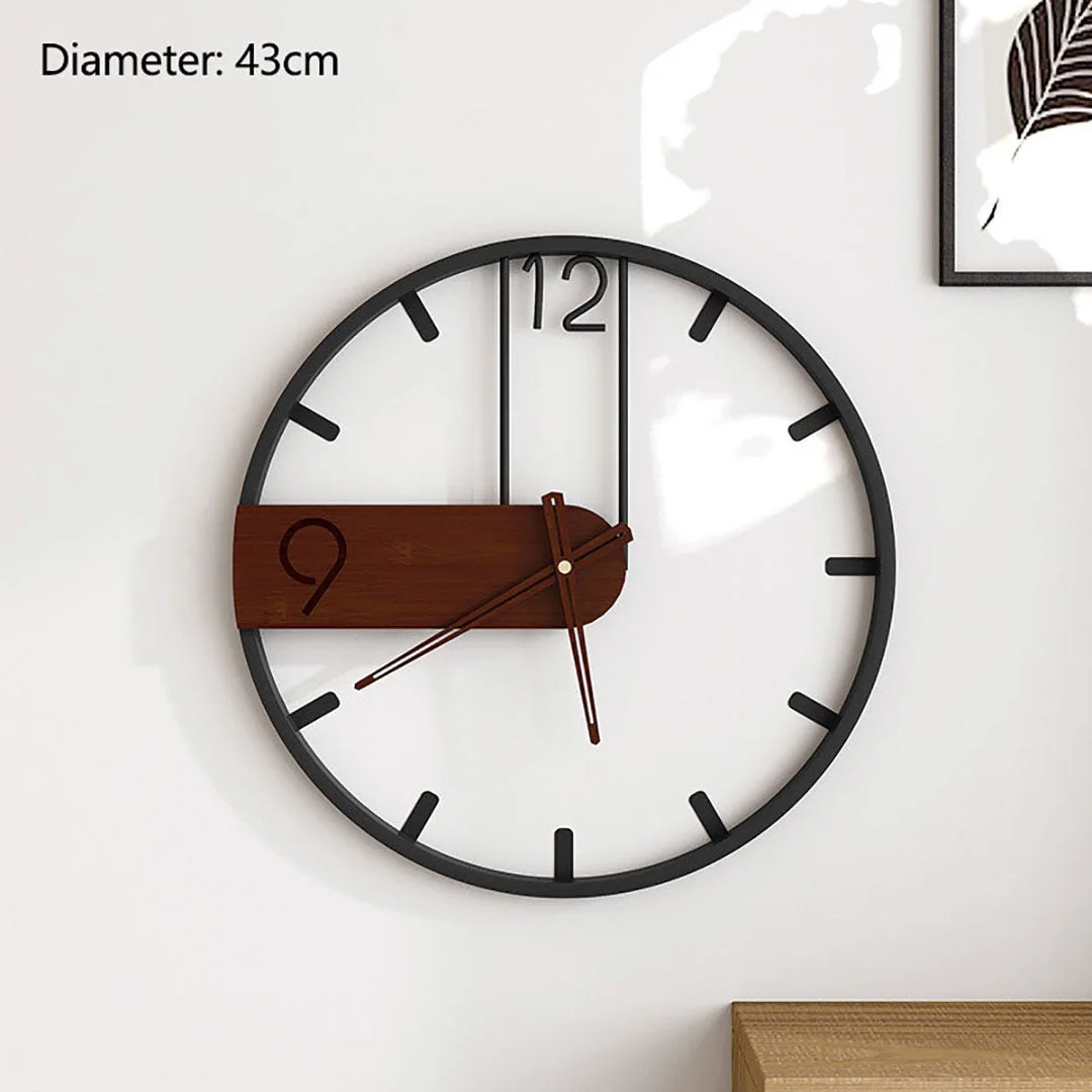 Simple Retro Iron Art Wall Clock