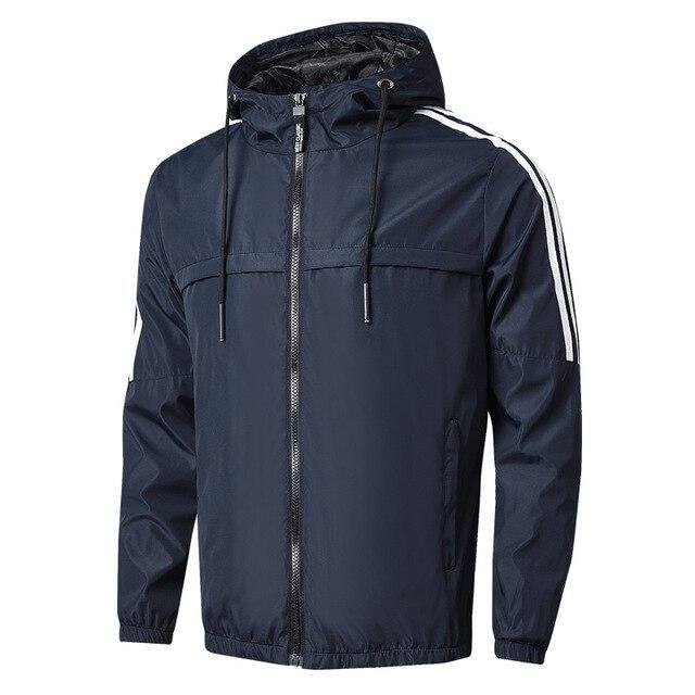 Men Autumn New Casual Hooded Warm Outwear Jacket Coat For Men Teens Zipper Bomber Sport Style Jacket OverCoat - VSMEE