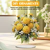 (US Local)Flower Double Sided Effect Table Top Diamond Painting Desktop Ornaments Kit (Dandelion)