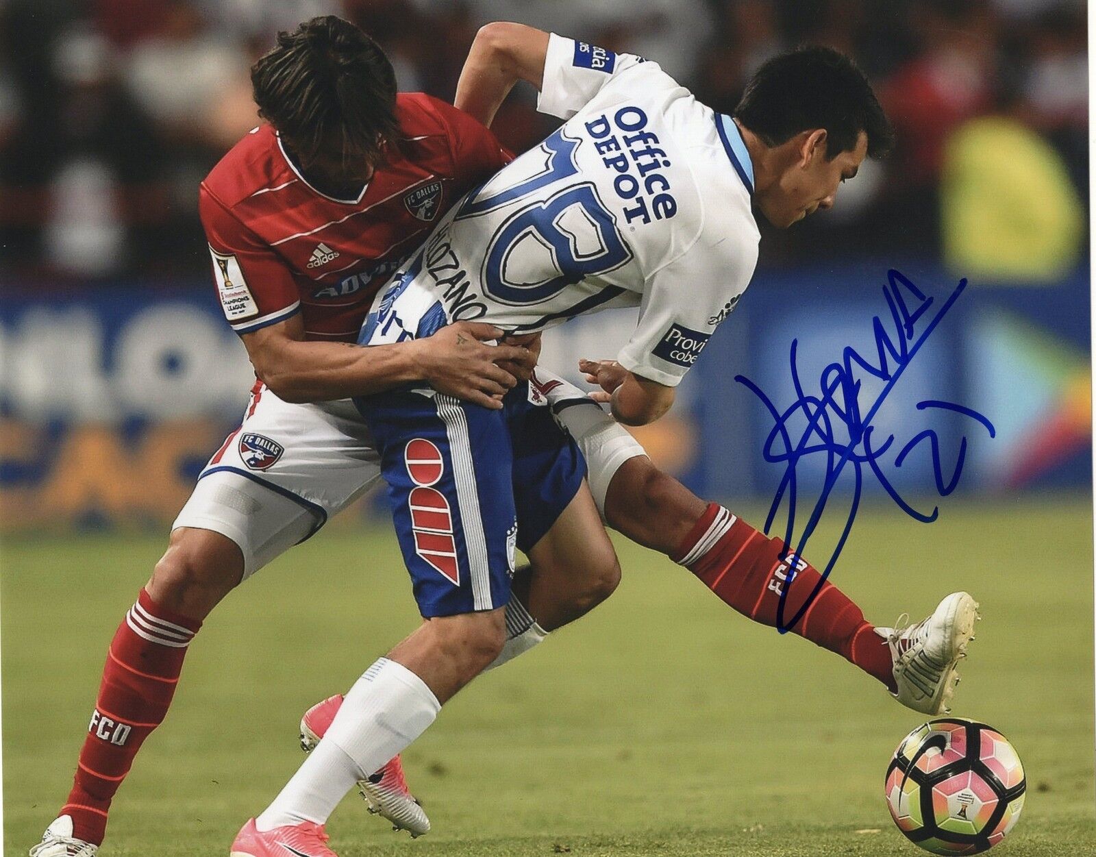 Hernan Grana signed 8x10 Photo Poster painting w/COA FC Dallas MLS Soccer