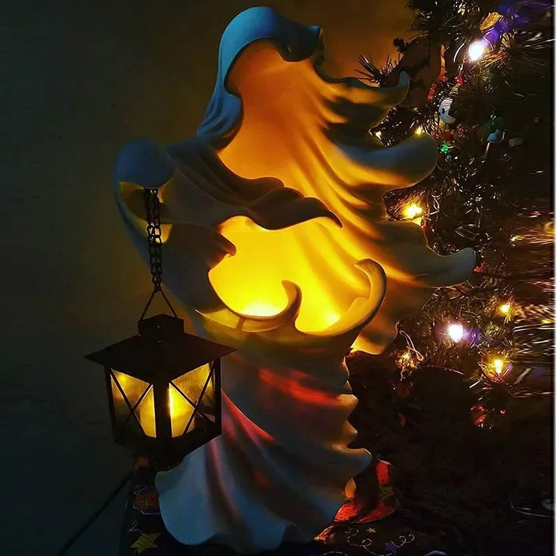 Ghost With a Lantern Lamp - vzzhome