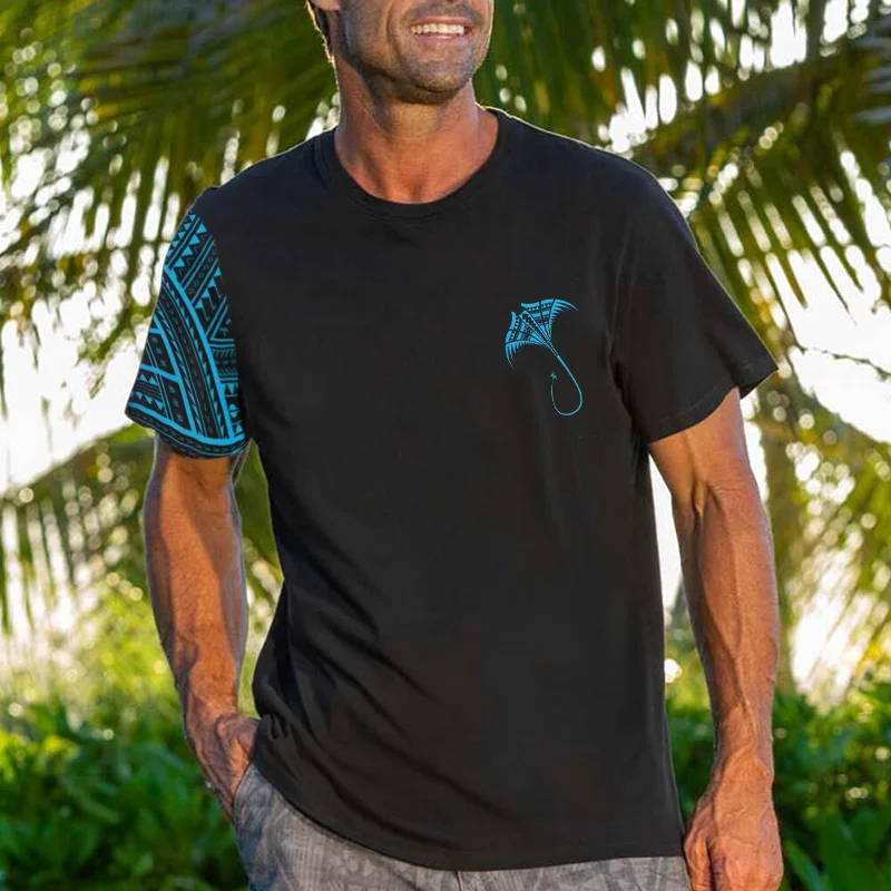 Men's Hawaiian Printed T-shirt