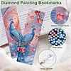 8Pcs Pfau - 5d DIY Handwerk Lesezeichen