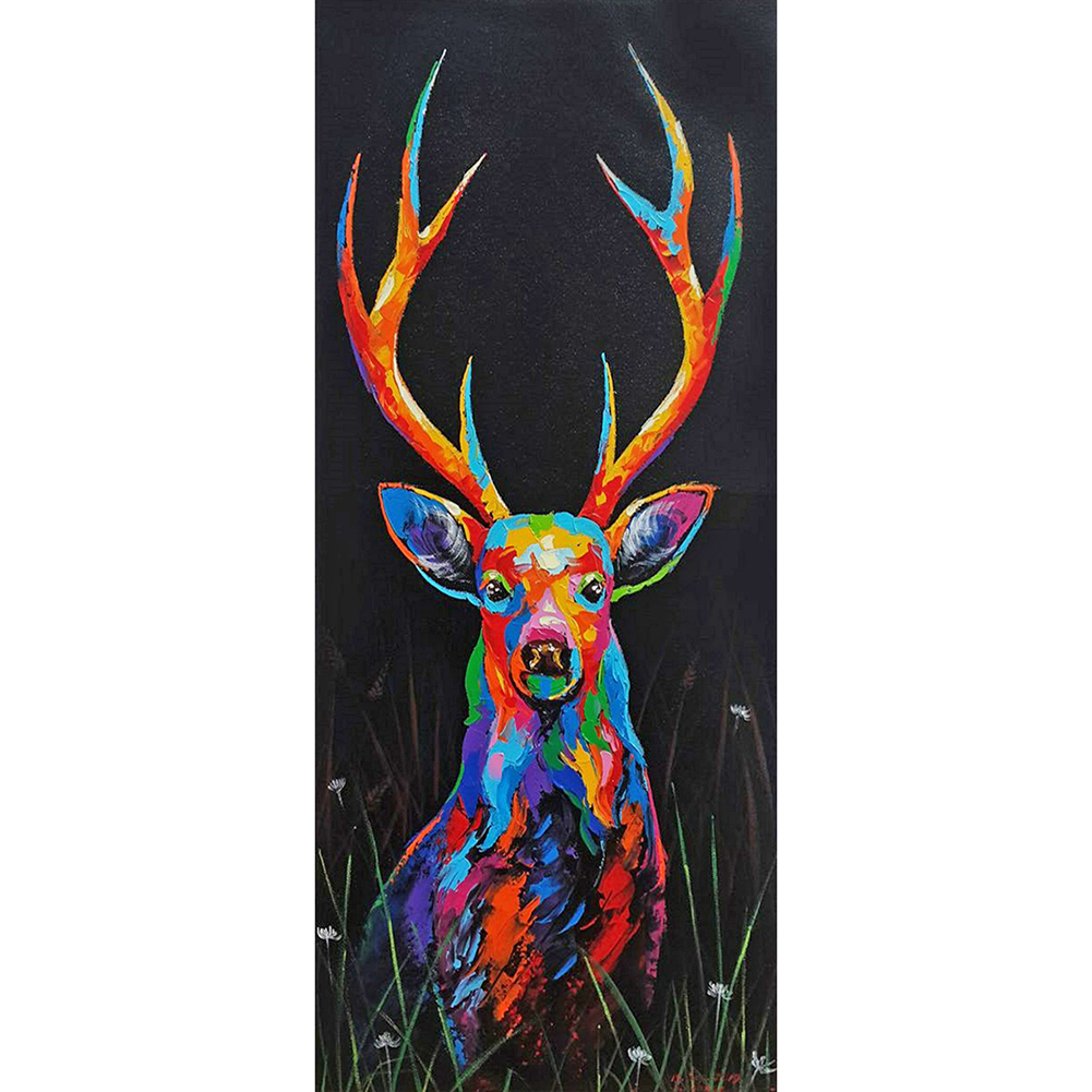 

50*110CM - Round Drill Diamond Painting - Deer (Big Size), 501 Original