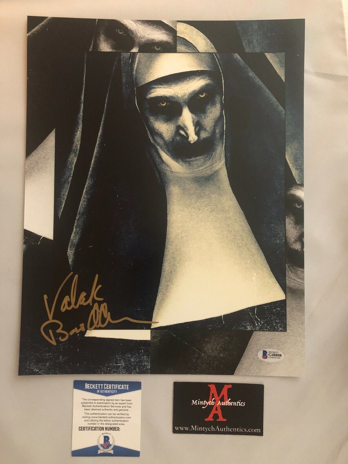 BONNIE AARONS THE NUN AUTO SIGNED 11x14 Photo Poster painting! VALAK! THE CONJURING BECKETT COA