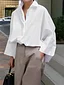 Niche Lapel Long-Sleeve Shirt and High-Waisted Trousers Set